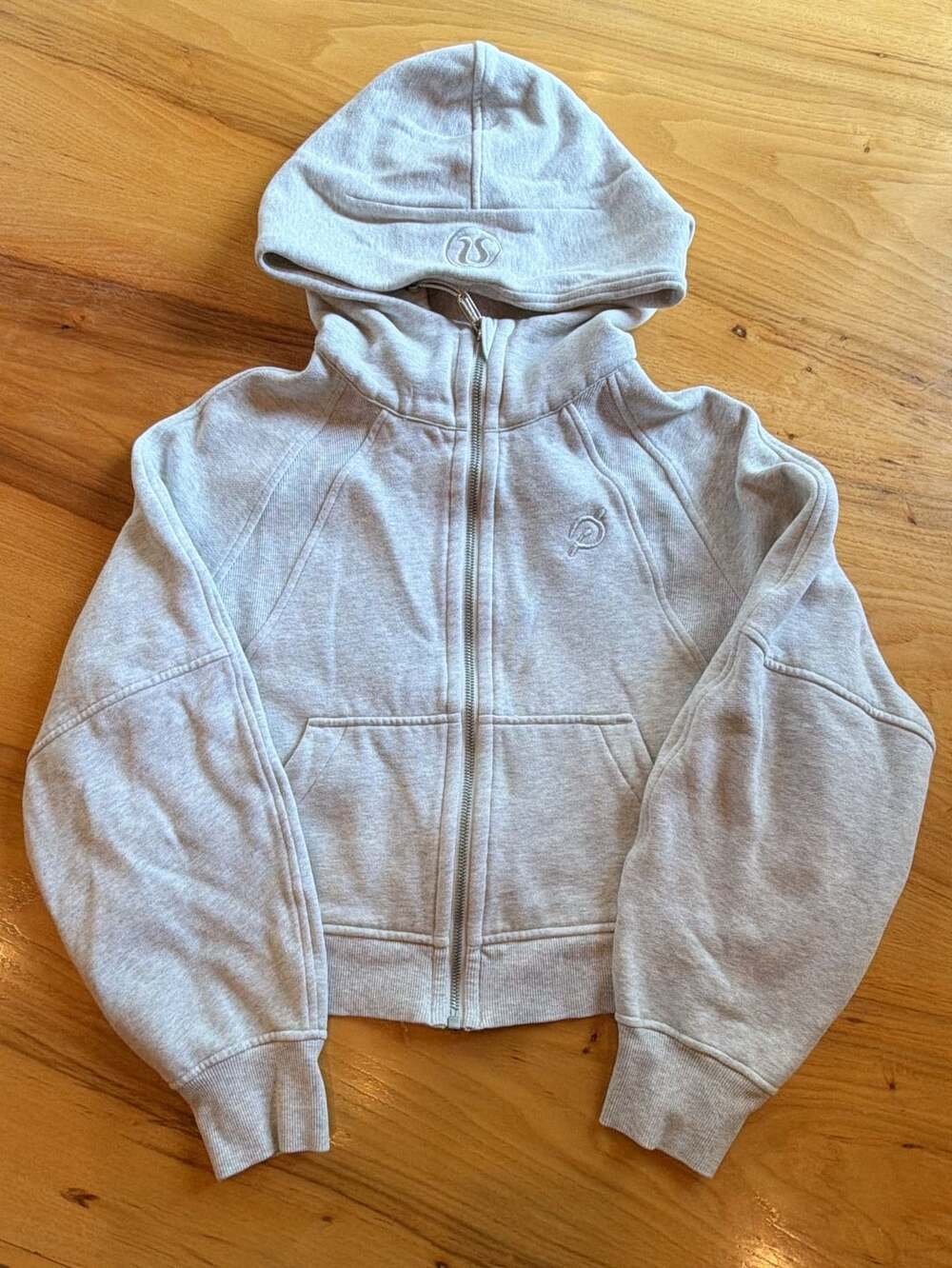 Lululemon Scuba Oversized Cropped Half-Zip Hoodie Size XS/S Gray